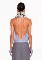 Calissa Halterneck Sheer Top