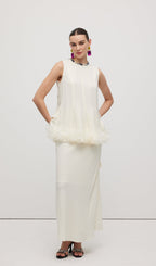 Sleeveless Ruffle Maxi Dress Sets
