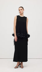 Sleeveless Ruffle Maxi Dress Sets