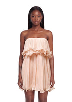 Lacretia Strapless Pleated Mini Dress