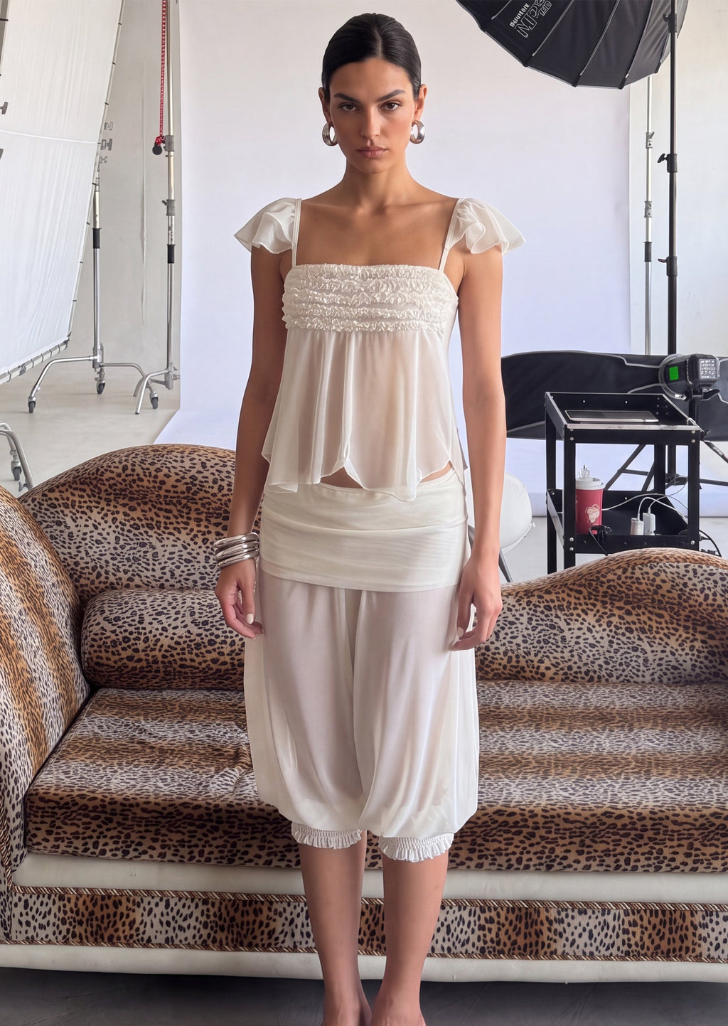 Cadmus Semi-Sheer Two Piece Set