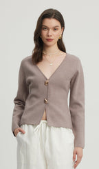 Wide Sleeve Knit Cardigan