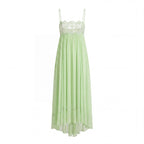 Vallea Chiffon Maxi Dress In Green