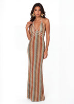 Alexis Crochet Halter Maxi Dress