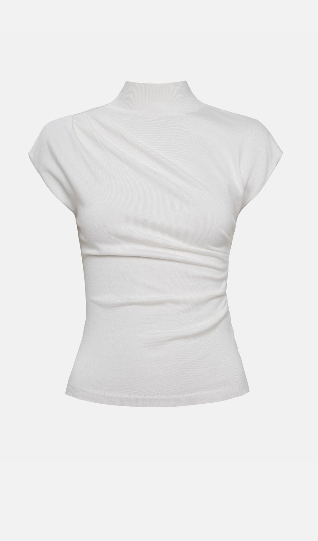 Sleeveless Knitted With Pleats Top