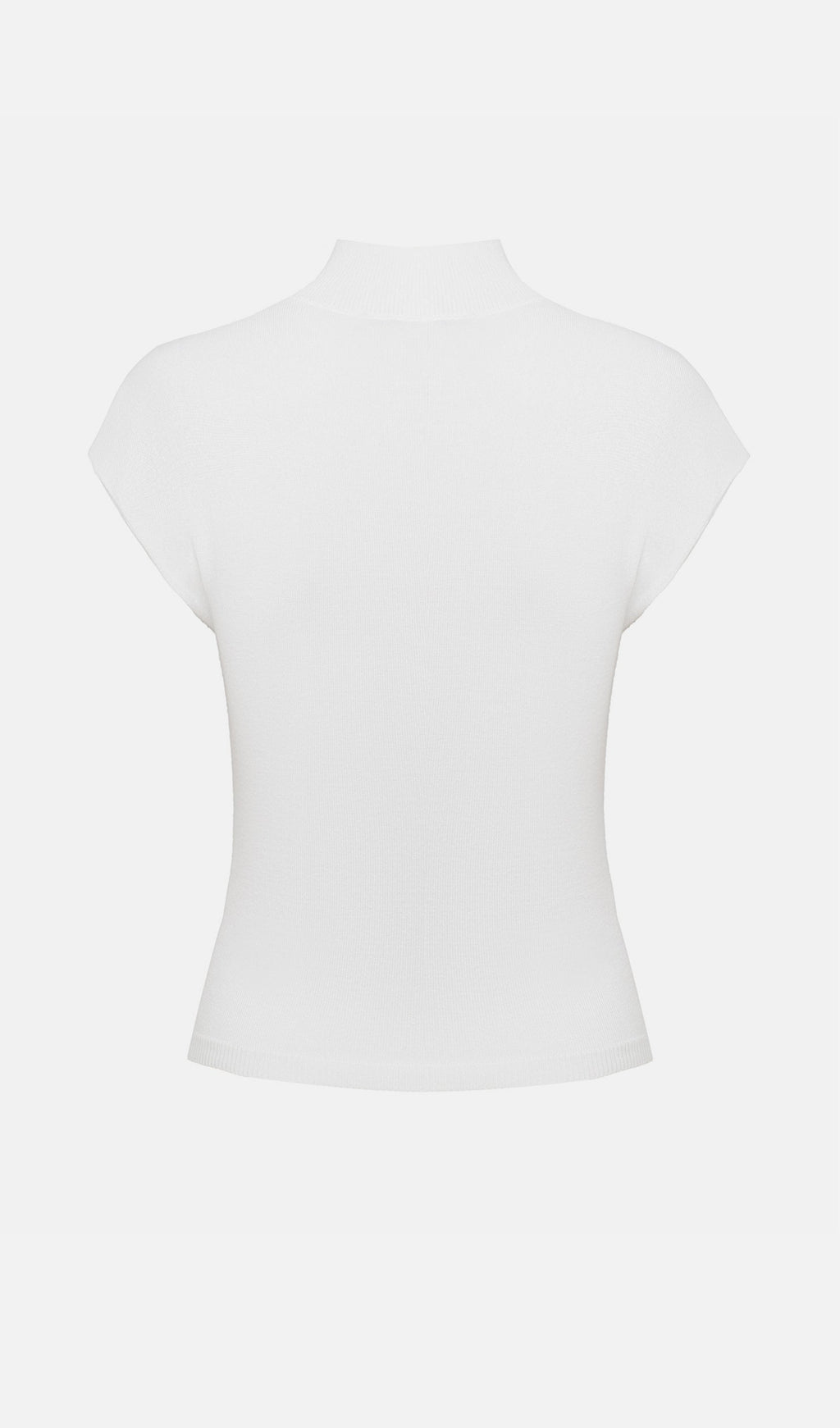 Sleeveless Knitted With Pleats Top