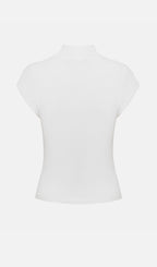 Sleeveless Knitted With Pleats Top