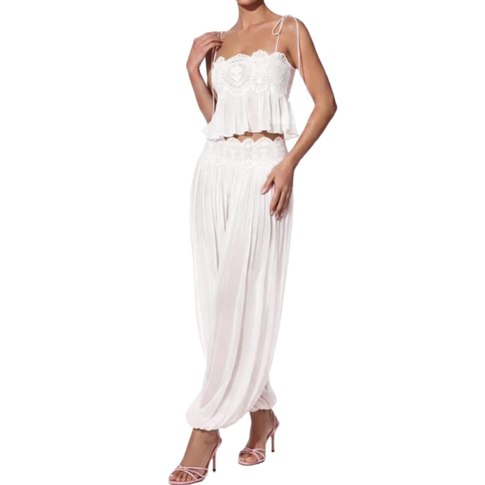 ( 60% OFF Final Week ) Luenie Chiffon Top & Pant Two Piece Set - 8 colors