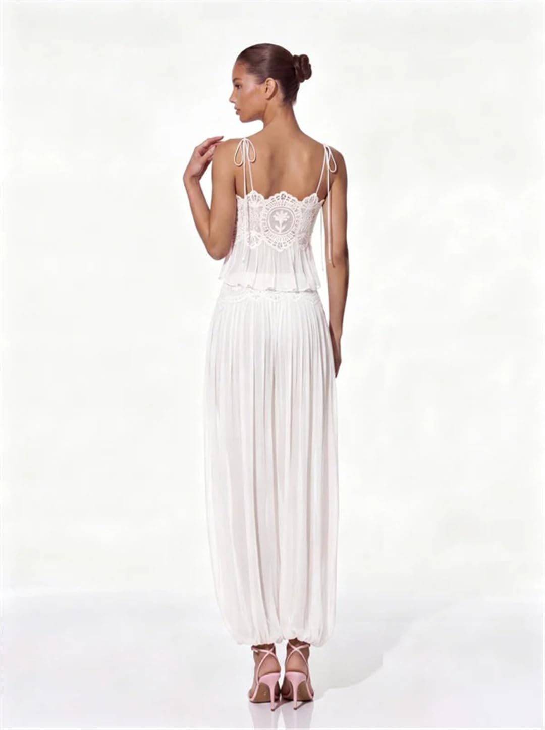 ( 60% OFF Final Week ) Luenie Chiffon Top & Pant Two Piece Set - 8 colors