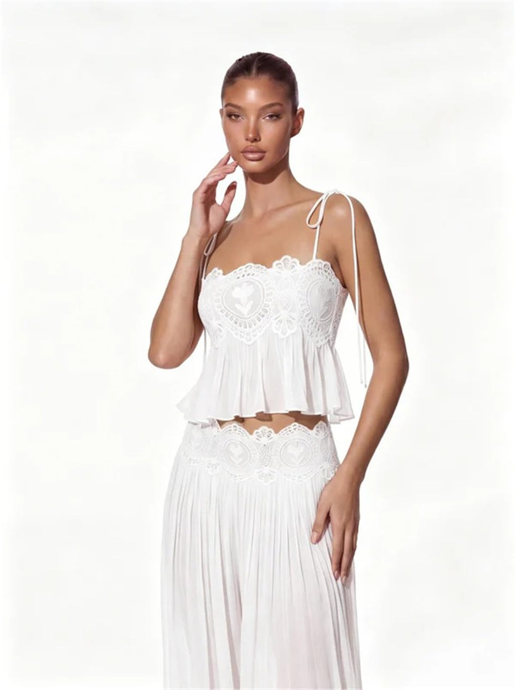 ( 60% OFF Final Week ) Luenie Chiffon Top & Pant Two Piece Set - 8 colors