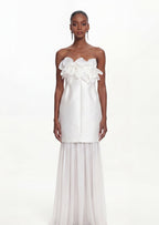 Tamara Off Shoulder Maxi Dress Set In White