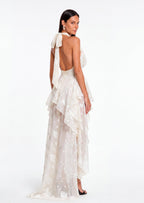 Adkins Flowy Sleeveless Ruffle Maxi Dress