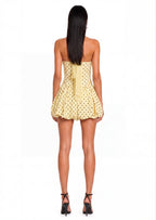 Rosita Halter Bubble Hem Mini Dress