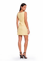 Maceo Mini Skirt Two Piece Set In Lemon Yellow