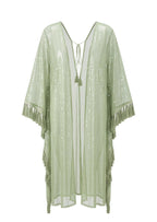 Kagami Knitted sequined tassel maxi dress