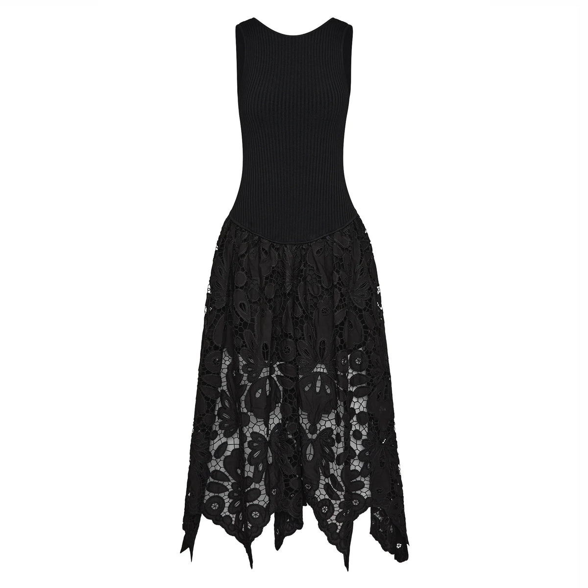 Abetzi Knit Midi Dress In Black