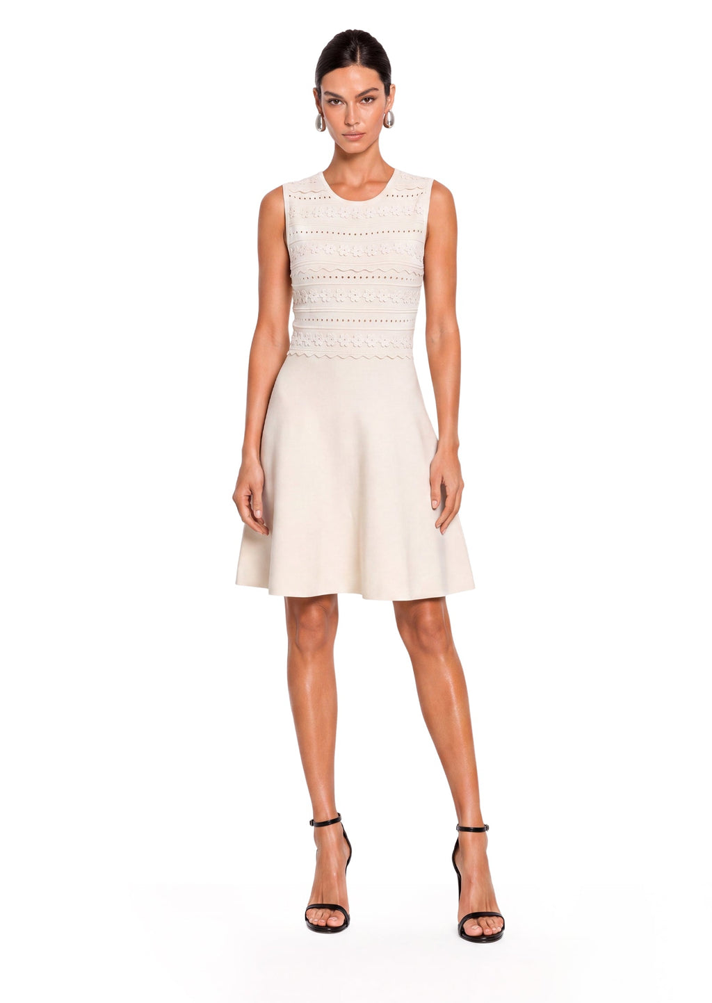 Sadler Round Neck Sleeveless Knit Mini Dress