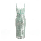 Alixandra Maxi Dress With Sheer Lace Bustier