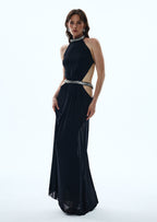 Adalia Cut Out Maxi Dress In Black
