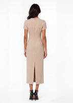 Elysia Embroidery Midi Dress