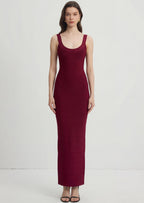 U Neck Sleeveless Bandege Maxi Dress