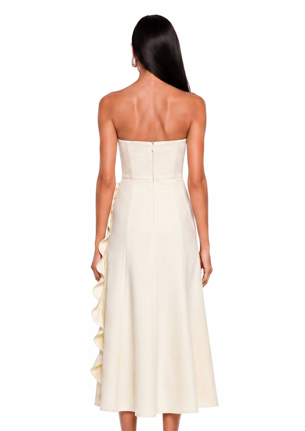 Fareeda Off Shoulder Midi Dress With 3D Petals