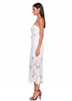 Gabryle Strapless Lace Midi Bandage Dress