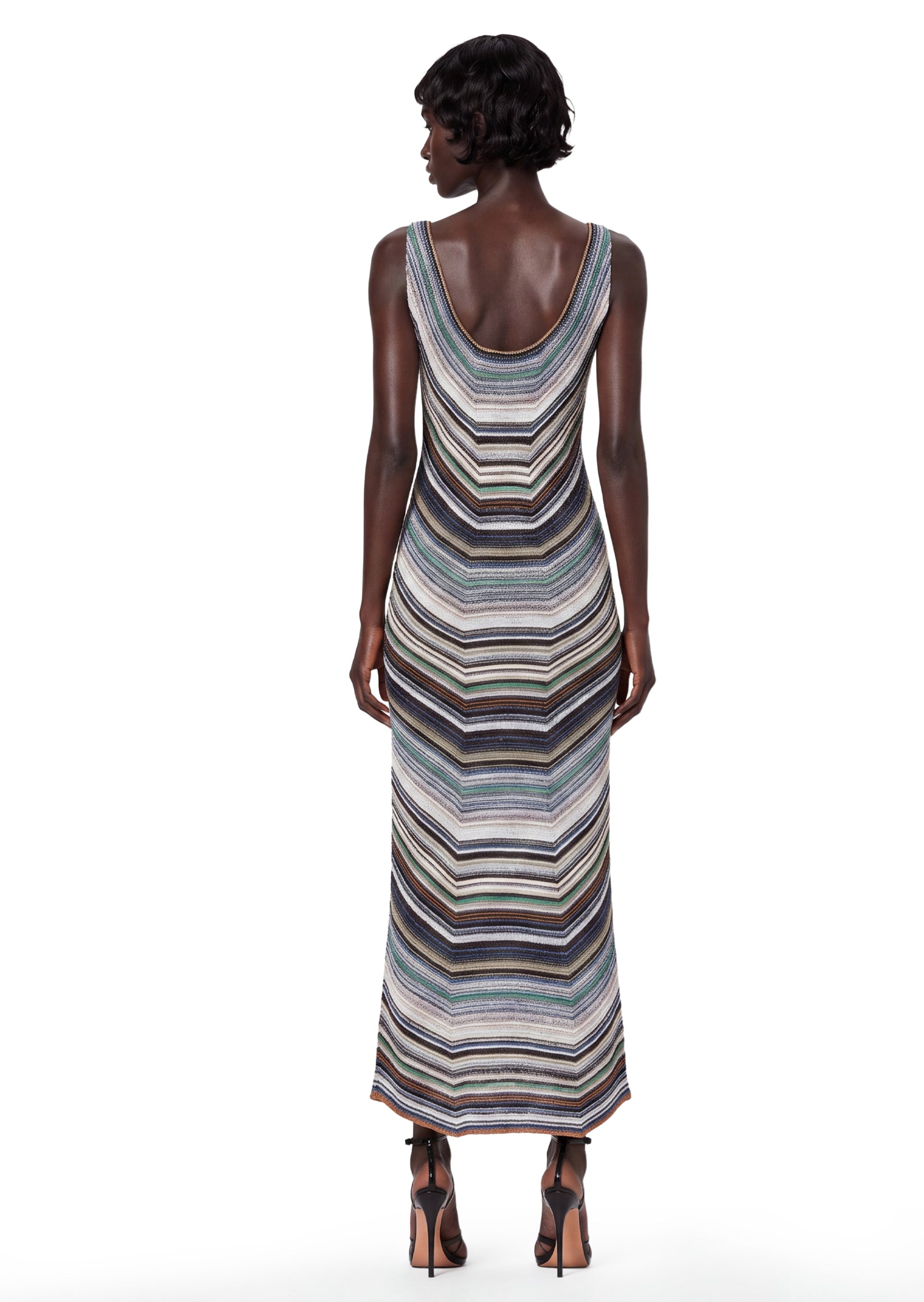 Acacia Striped Midi Dress In Knit