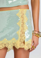 Melora Sequined Top & Mini Skirt Set