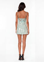 Alixandra Mini Dress With Sheer Lace Bustier