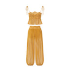 ( 60% OFF Final Week ) Luenie Chiffon Top & Pant Two Piece Set - 8 colors
